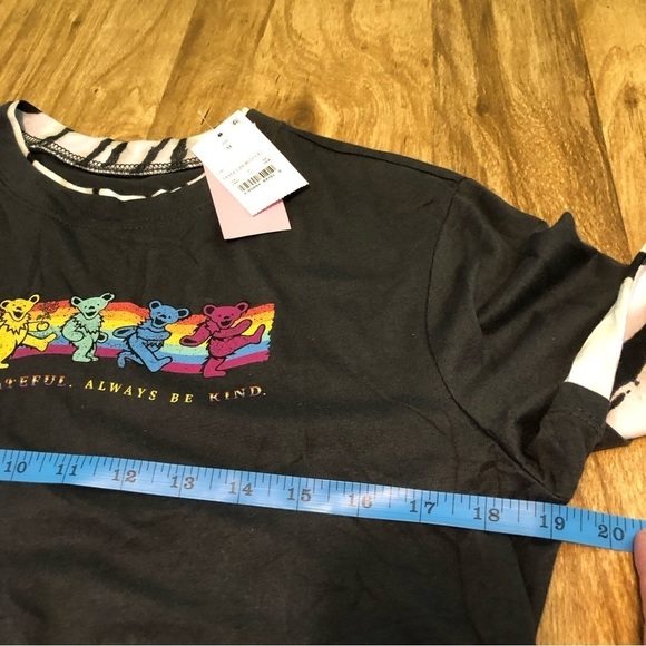 NWT Grateful Dead Always Be Grateful Always Be Kind Tshirt Girls Size Medium - Picture 5 of 7
